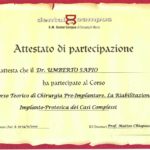 Studio Dentistico Umberto Sapio - Attestato